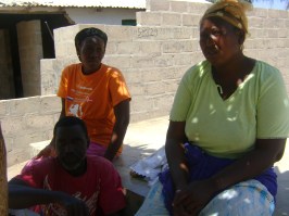 Victims of demolition at Latriya